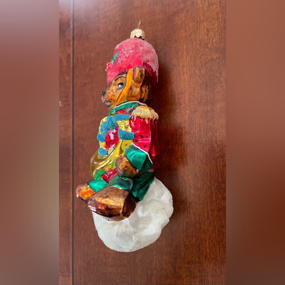 Christopher Radko "Teddy Tunes" Glass 6.5" 2003 Christmas Tree Ornament - Picture 4 of 9